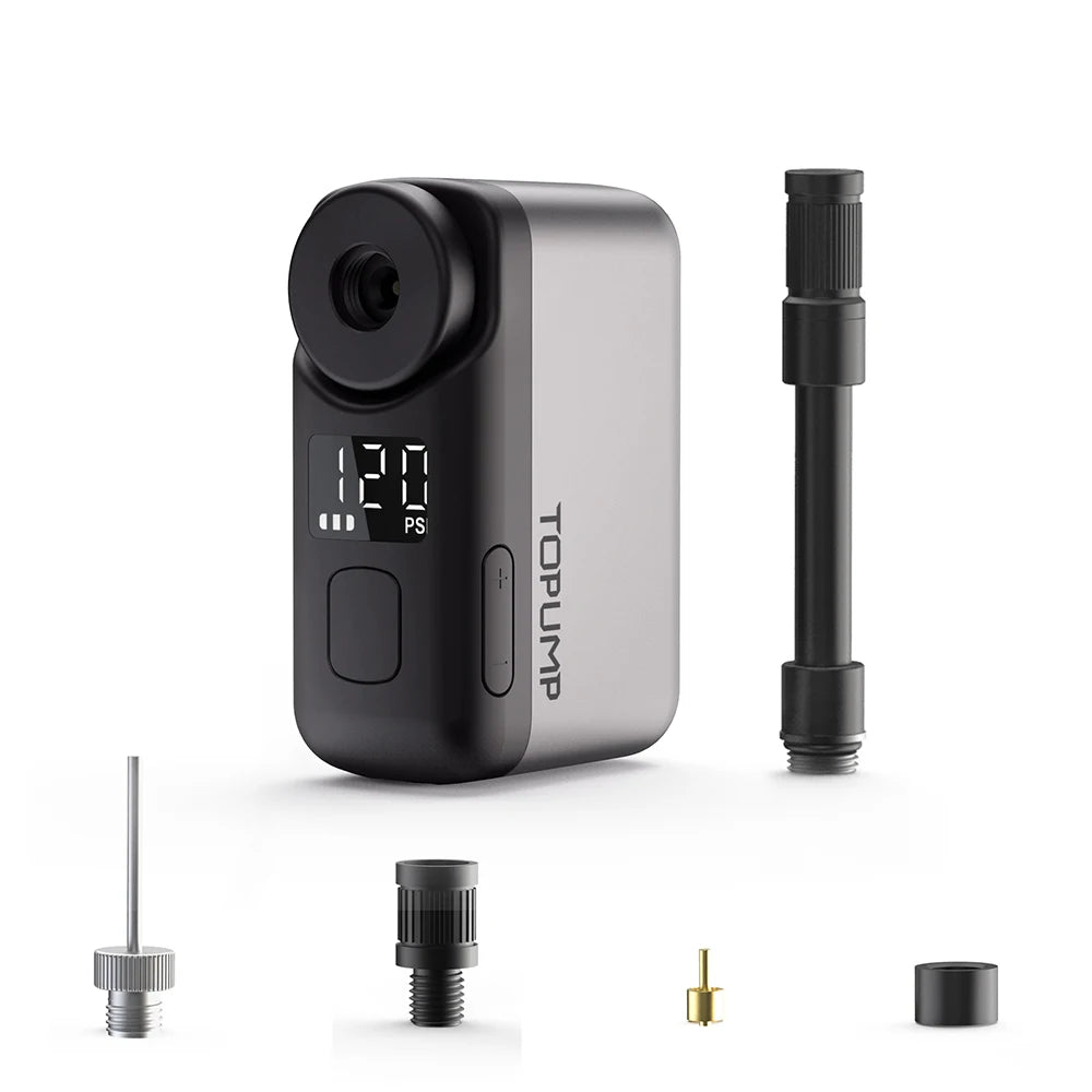 TB2 PRO Mini Bike Pump – Cordless Electric Tire Inflator, 120PSI, 450mAh Battery, Fast Charging & LCD Screen