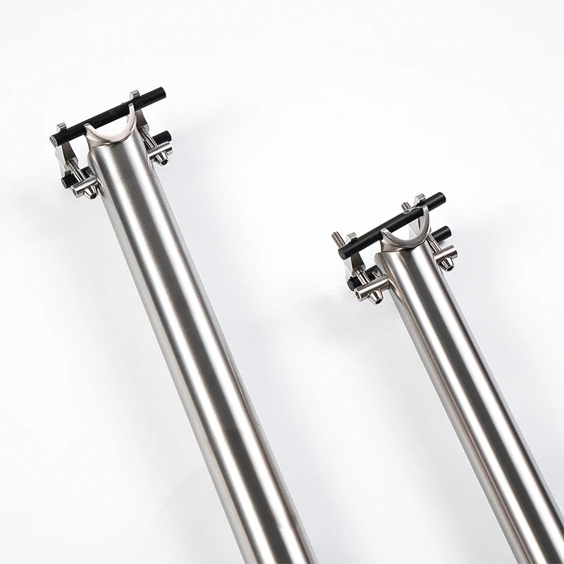 Titanium Seat Post for Brompton/Birdy – 31.8mm & 34.9mm CNC-Made – 520mm to 650mm Length Options – Upgrade Cycling Seatpost