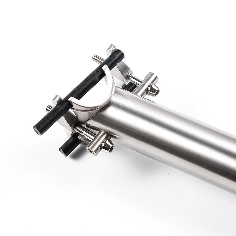 Titanium Seat Post for Brompton/Birdy – 31.8mm & 34.9mm CNC-Made – 520mm to 650mm Length Options – Upgrade Cycling Seatpost