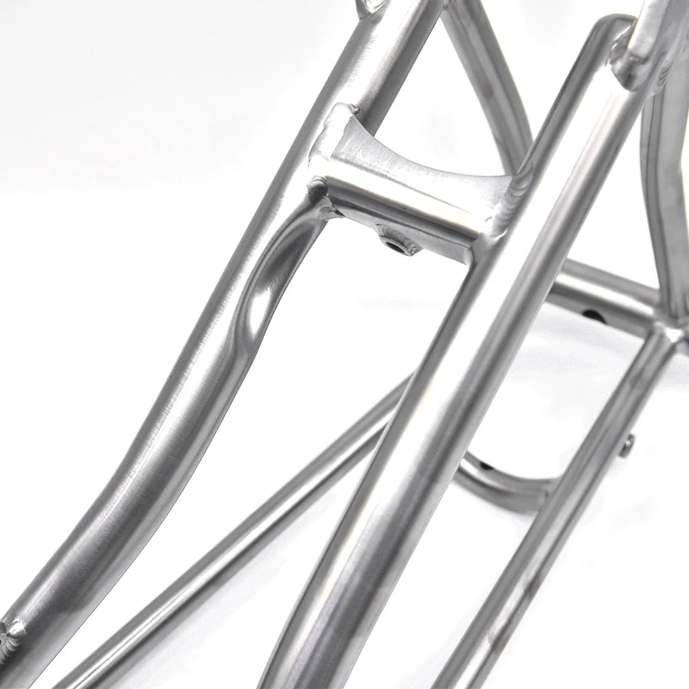 Titanium Bike Rear Triangle For P line For Brompton Bicycle Front Fork Frame Lightweight 16" original Size Part