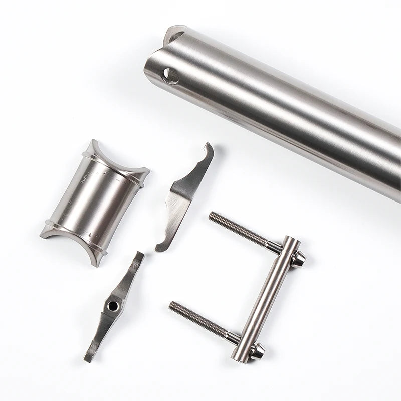 Titanium Seat Post for Brompton/Birdy – 31.8mm & 34.9mm CNC-Made – 520mm to 650mm Length Options – Upgrade Cycling Seatpost