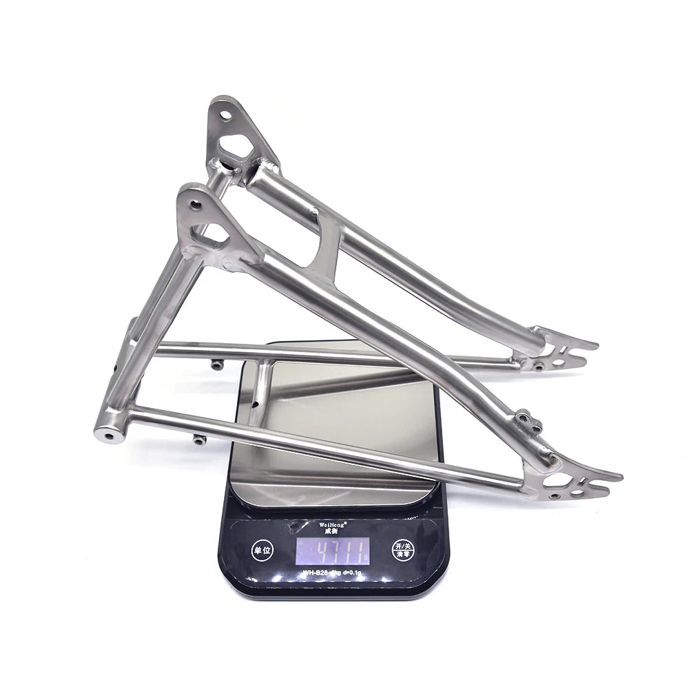 Titanium Bike Rear Triangle For P line For Brompton Bicycle Front Fork Frame Lightweight 16" original Size Part
