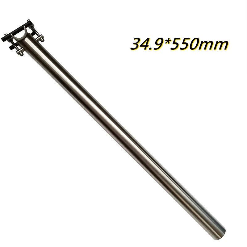 Titanium Seat Post for Brompton/Birdy – 31.8mm & 34.9mm CNC-Made – 520mm to 650mm Length Options – Upgrade Cycling Seatpost