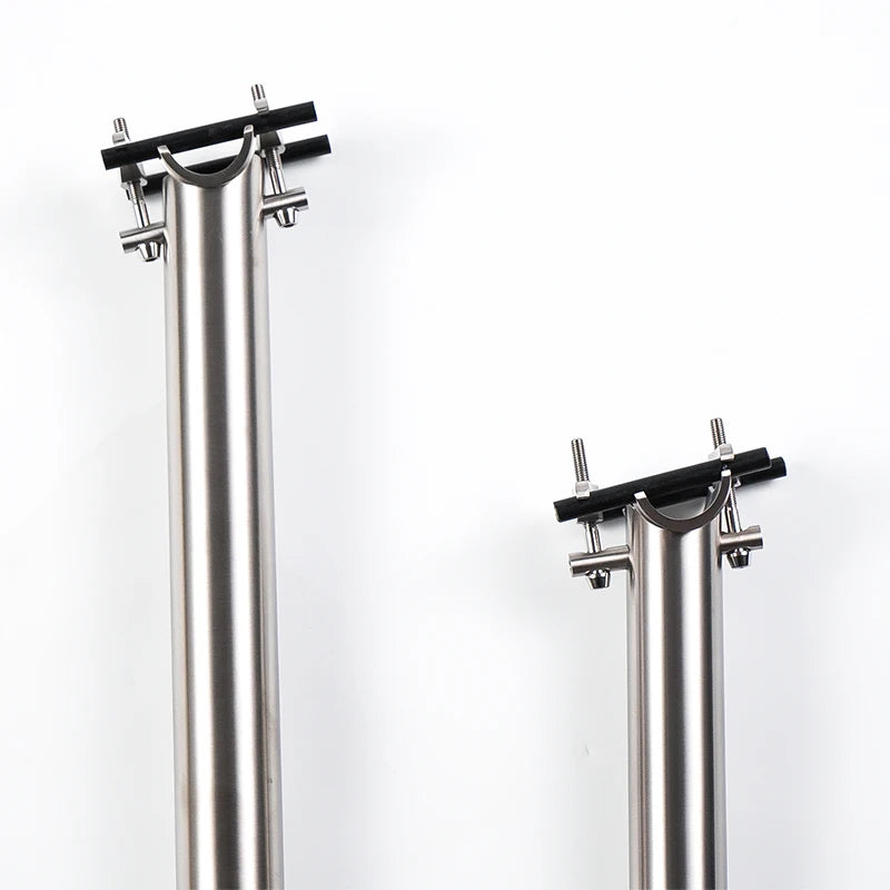 Titanium Seat Post for Brompton/Birdy – 31.8mm & 34.9mm CNC-Made – 520mm to 650mm Length Options – Upgrade Cycling Seatpost