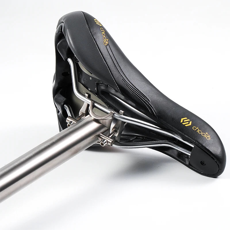 Titanium Seat Post for Brompton/Birdy – 31.8mm & 34.9mm CNC-Made – 520mm to 650mm Length Options – Upgrade Cycling Seatpost