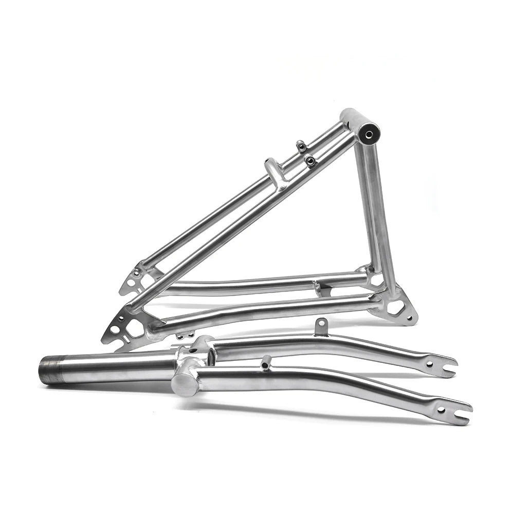 Titanium Bike Rear Triangle For P line For Brompton Bicycle Front Fork Frame Lightweight 16" original Size Part
