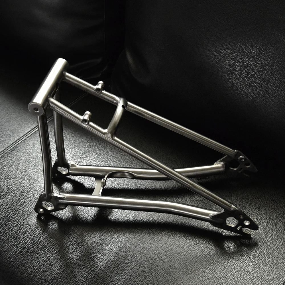 Titanium Bike Rear Triangle For P line For Brompton Bicycle Front Fork Frame Lightweight 16" original Size Part
