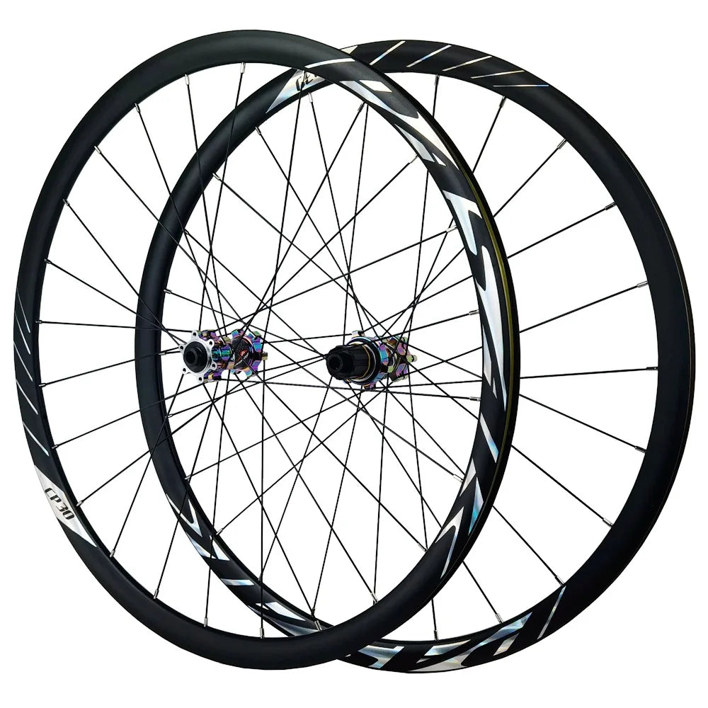 Pasak HB09/CP30 700C Gravel Bike Wheelset 24H Straight Pull 6-Bolt Disc 30mm Depth HG/MS/XD 12-Speed