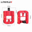 Liteplus Foldable Pedals - Universal 14mm Thread, Reflective, for Brompton/Dahon Folding Bikes