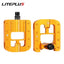Liteplus Foldable Pedals - Universal 14mm Thread, Reflective, for Brompton/Dahon Folding Bikes