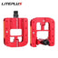 Liteplus Foldable Pedals - Universal 14mm Thread, Reflective, for Brompton/Dahon Folding Bikes
