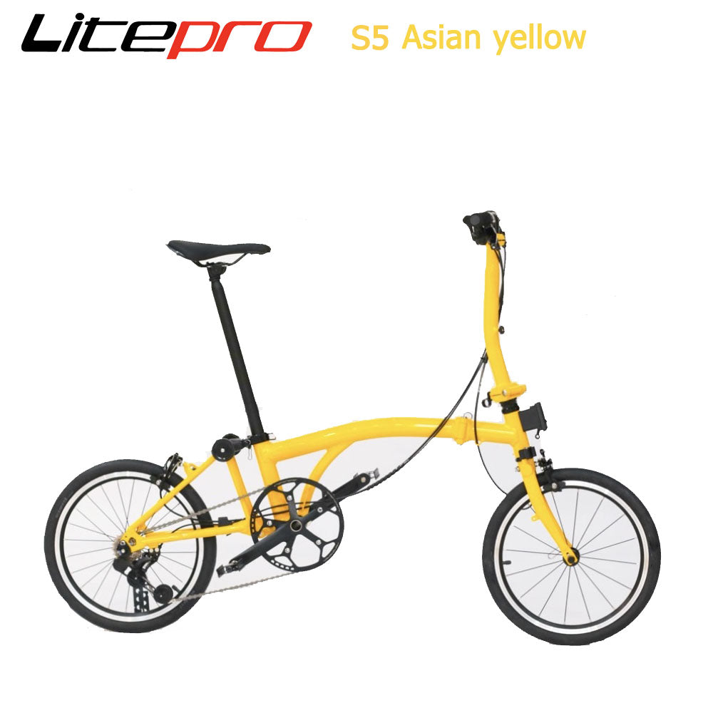 Litepro S5 16inch 5 Speed Tri-fold Folding Bike Aluminum Alloy Frame