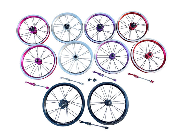 Paire De Roues Litepro S42 20 Pouces (451) Pour Vélo Pliant – Jeu De Roues Avant Et Arrière, Aluminium, Neuves
