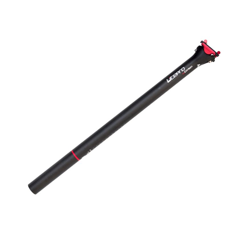 Tija de sillín integrada de fibra de carbono Litepro A65 33,9 mm/31,8 mm