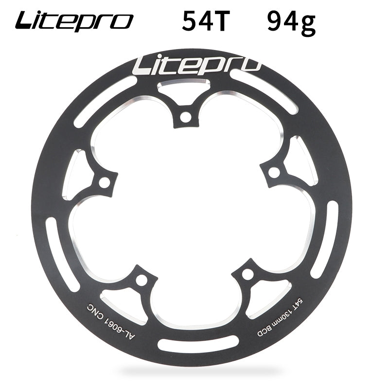 Protector de rueda de cadena de bicicleta plegable Litepro para plato Protect 130BCD 52/53T