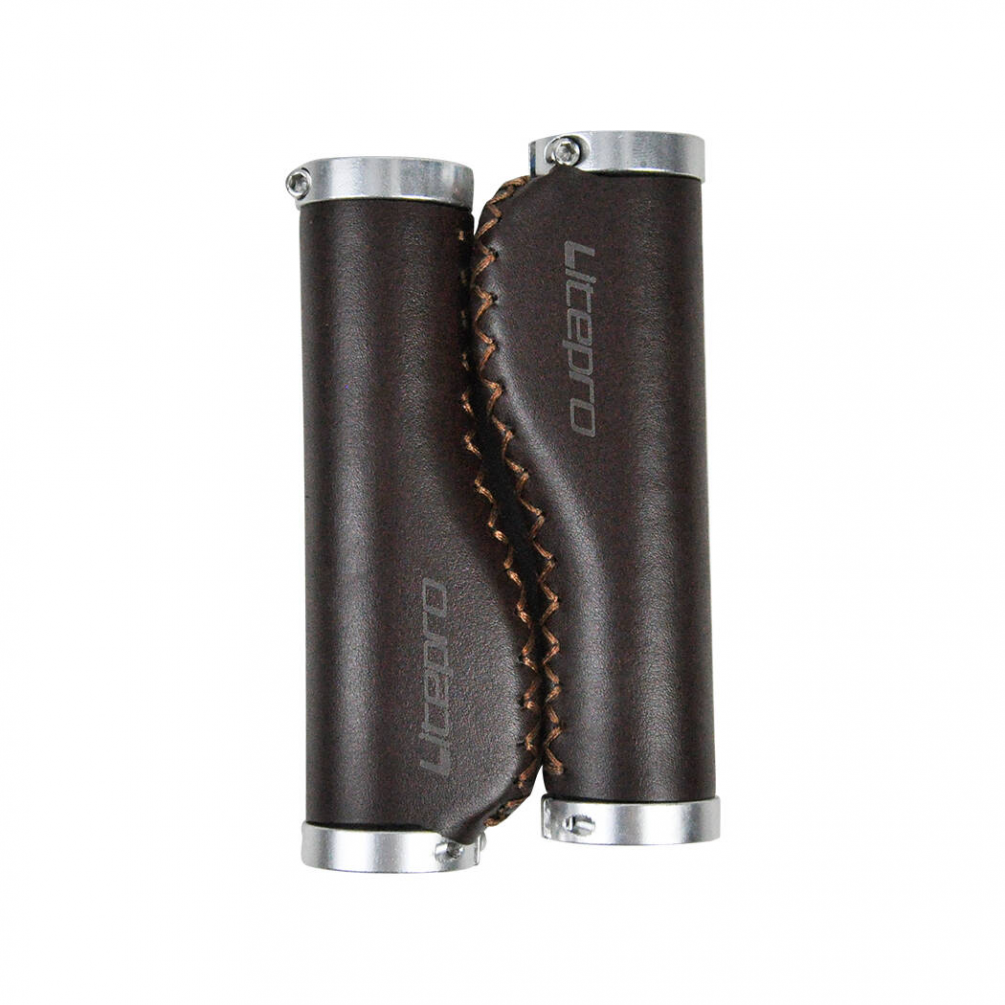 Litepro PU Leather Bike Grips – 22.2mm, 128/132mm, Premium Synthetic Leather (140g/200g per Pair)