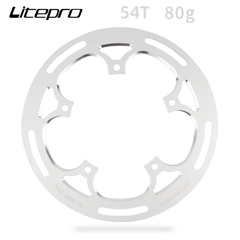 Protector de rueda de cadena de bicicleta plegable Litepro para plato Protect 130BCD 52/53T