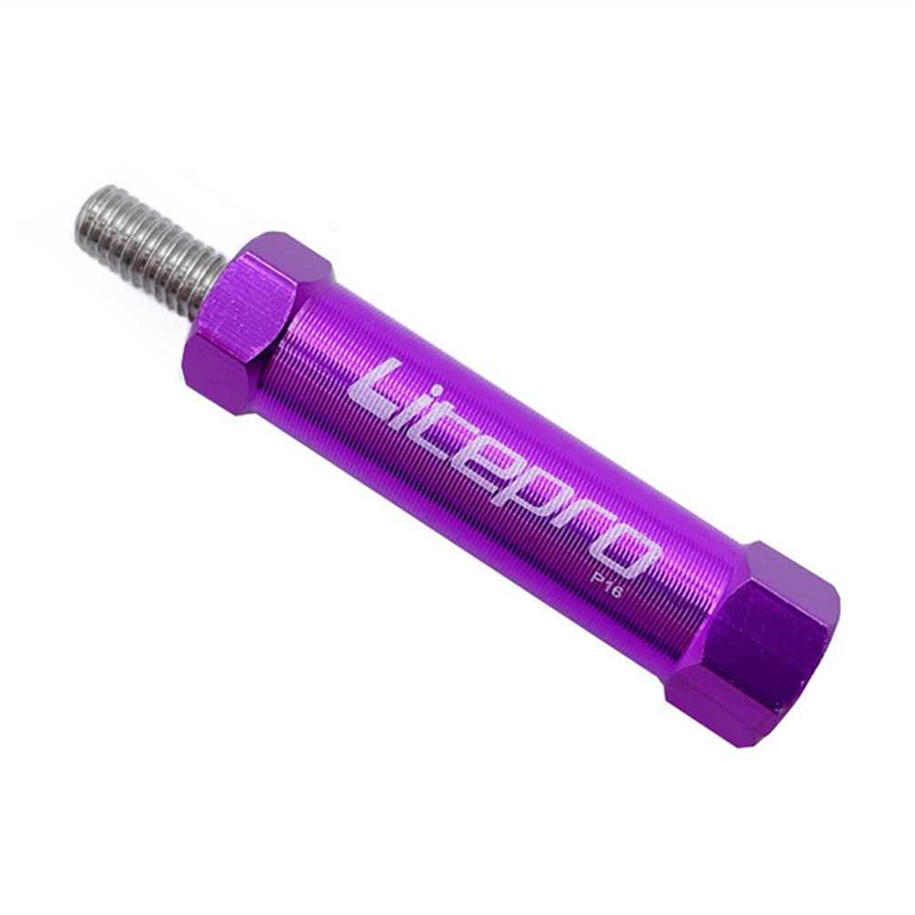Litepro For Brompton Bicycle Shelf Easywheel Extension Rod Hexagonal Folding Bike Rear Rack Telescopic Column 16G