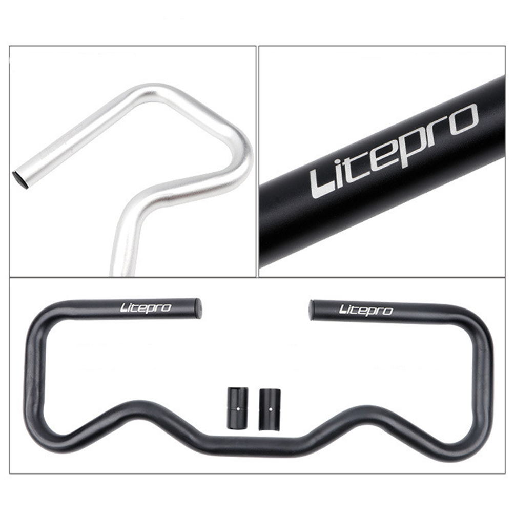 Litepro P-Style Butterfly Handlebar for Brompton – 25.4×490mm, Aluminum Alloy, 377g