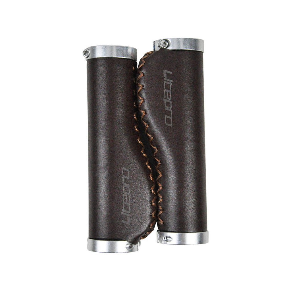 Litepro PU Leather Bike Grips – 22.2mm, 128/132mm, Premium Synthetic Leather (140g/200g per Pair)