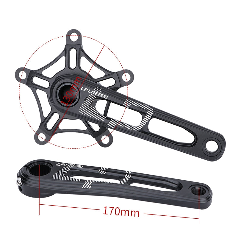 LP Litepro Integrated Hollow Crank+Spider Chainring