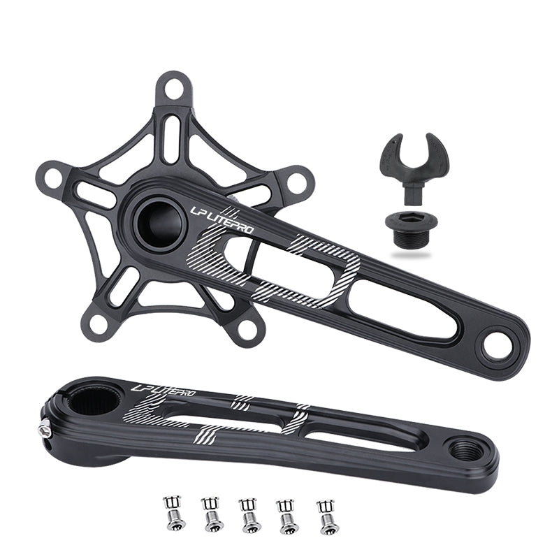 LP Litepro Integrated Hollow Crank+Spider Chainring