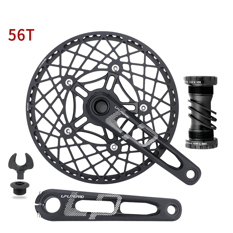 LP Litepro Integrated Hollow Crank+Spider Chainring