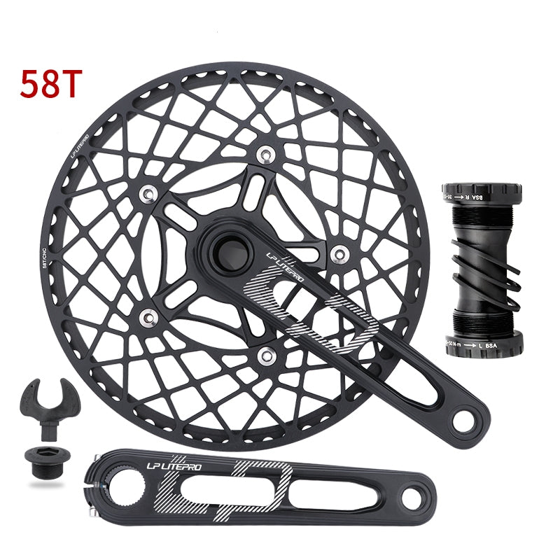 LP Litepro Integrated Hollow Crank+Spider Chainring