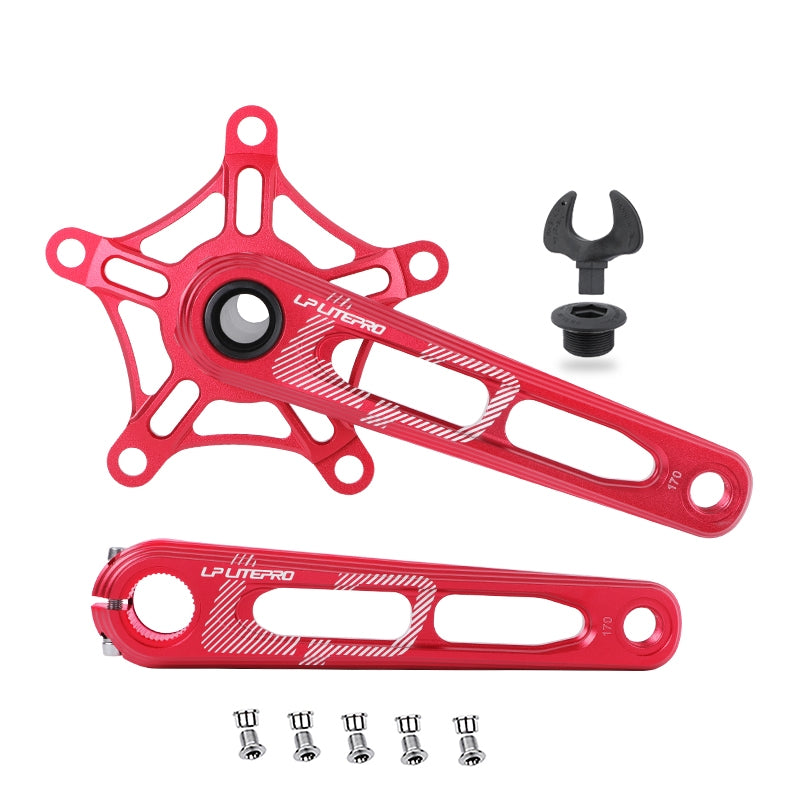 LP Litepro Integrated Hollow Crank+Spider Chainring