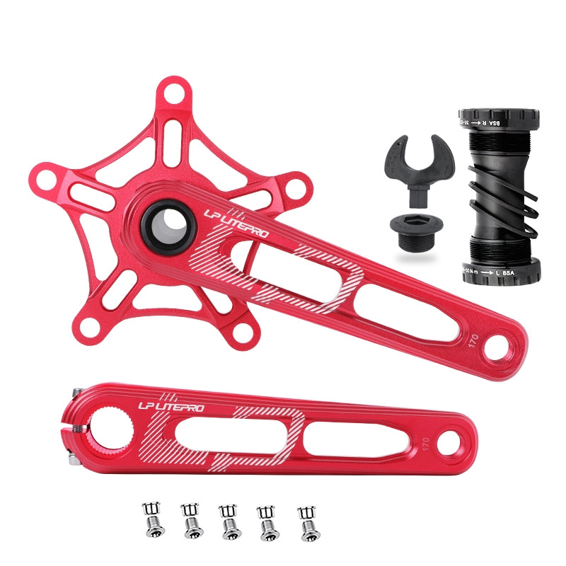 LP Litepro Integrated Hollow Crank+Spider Chainring