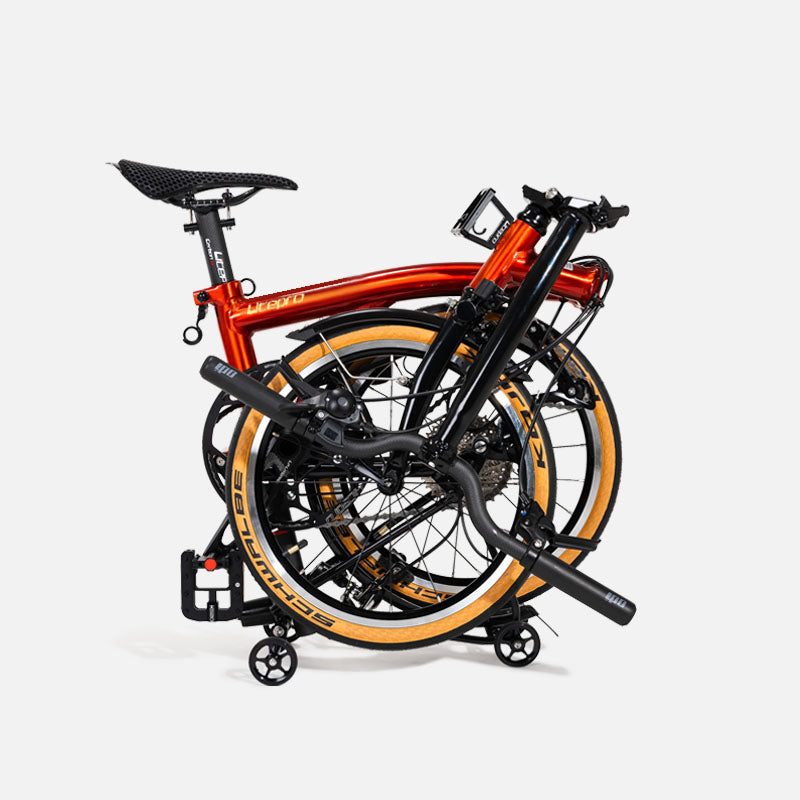 Litepro S9 16inch 9 Speed Tri-fold Folding Bike Aluminum Alloy Frame Red
