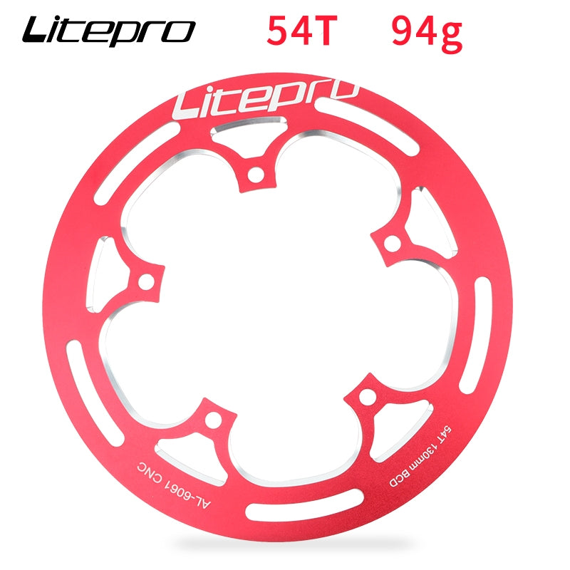 Protector de rueda de cadena de bicicleta plegable Litepro para plato Protect 130BCD 52/53T