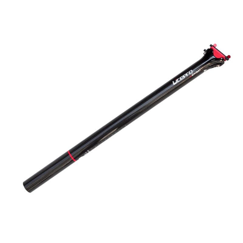 Tija de sillín integrada de fibra de carbono Litepro A65 33,9 mm/31,8 mm