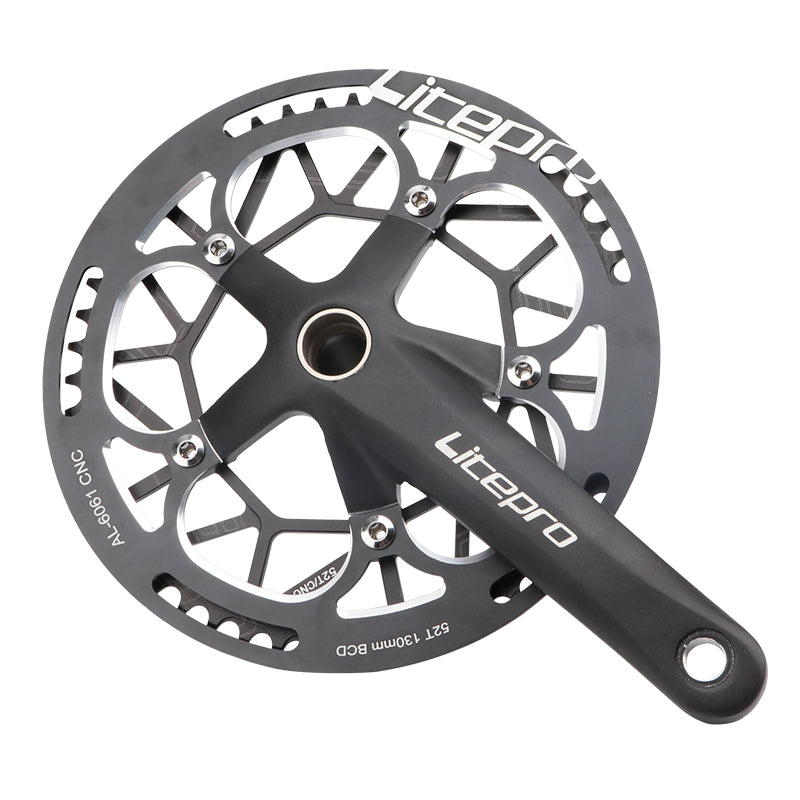 Protector de rueda de cadena de bicicleta plegable Litepro para plato Protect 130BCD 52/53T