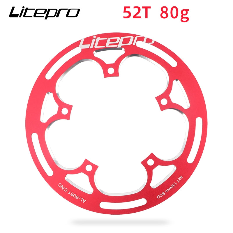 Protector de rueda de cadena de bicicleta plegable Litepro para plato Protect 130BCD 52/53T