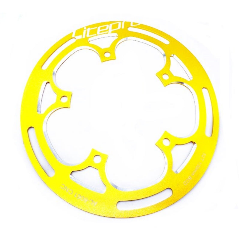 Protector de rueda de cadena de bicicleta plegable Litepro para plato Protect 130BCD 52/53T