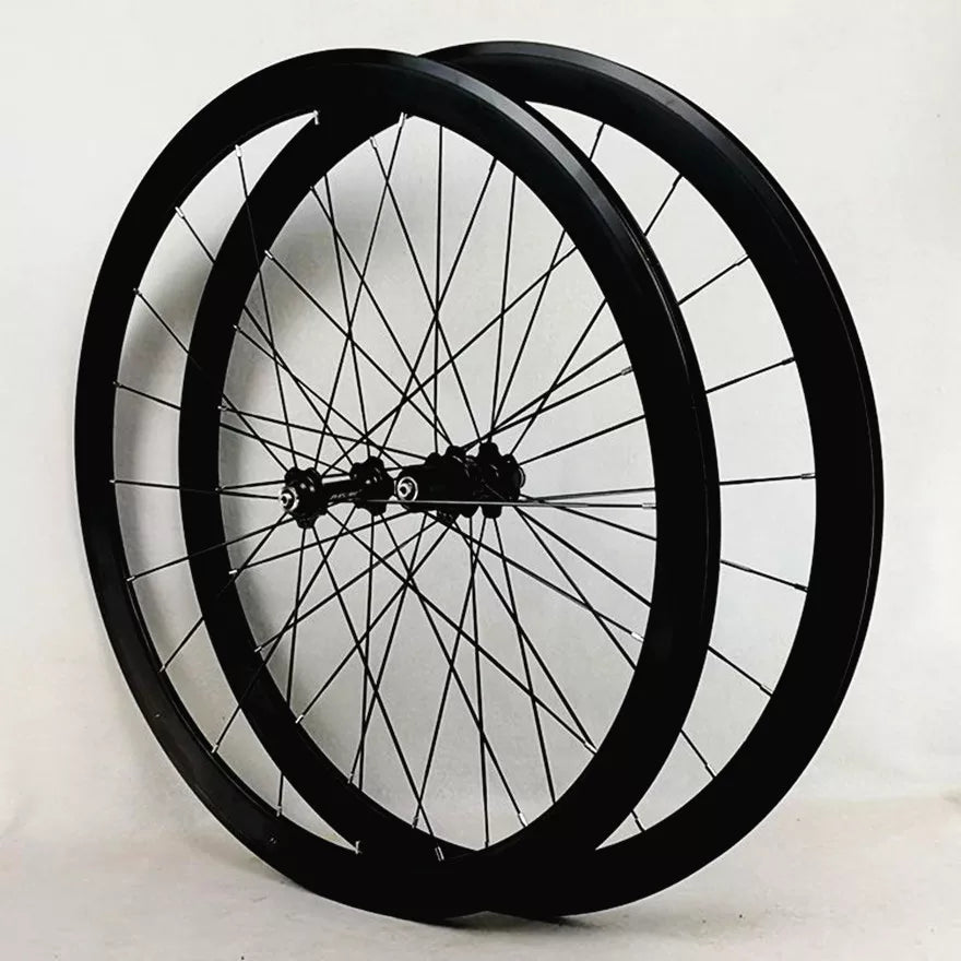 Litepro Road Bike 40MM Wheelset Flat Spokes Strip Ultralight Sealed Bearing 11 Speed C V Brake 700C Bicycle Wheels