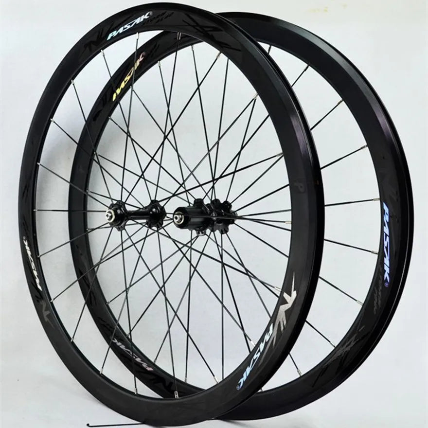 Litepro Road Bike 40MM Wheelset Flat Spokes Strip Ultralight Sealed Bearing 11 Speed C V Brake 700C Bicycle Wheels