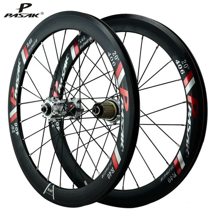 Litepro PASAK MTB Mountain Bike 20 Inch 406 22 Inch 451  R40 Hub Disc Brake 40mm 24H Rims 100/135 Wheelset Bike Wheels