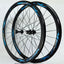 Litepro Road Bike 40MM Wheelset Flat Spokes Strip Ultralight Sealed Bearing 11 Speed C V Brake 700C Bicycle Wheels