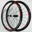 Litepro Road Bike 40MM Wheelset Flat Spokes Strip Ultralight Sealed Bearing 11 Speed C V Brake 700C Bicycle Wheels