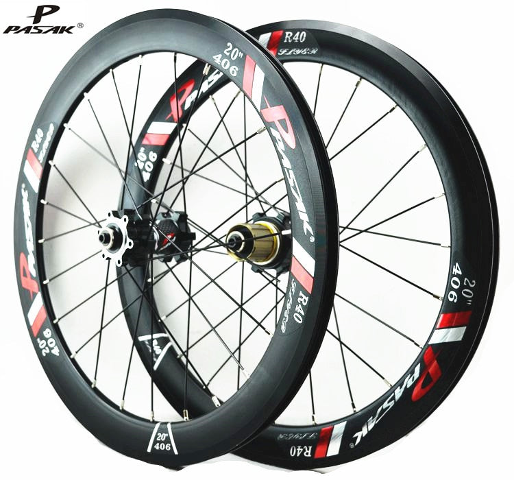 Litepro PASAK MTB Mountain Bike 20 Inch 406 22 Inch 451  R40 Hub Disc Brake 40mm 24H Rims 100/135 Wheelset Bike Wheels