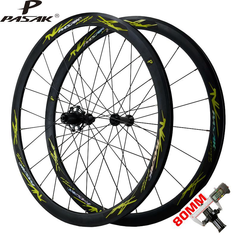 Litepro Road Bicycle 700C Wheelset 40MM V Brake Aluminum Alloy Wheels Front 20H Rear 24H 12Speed Straight Pull Rim 6 Claw 100 135