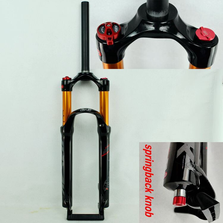 Litepro MTB Mountain Bike Air Fork 26" 27.5" 29inch ER 1-1/8" Suspension Forks Gas Resilience Oil Damping Line Lock Disc Brake