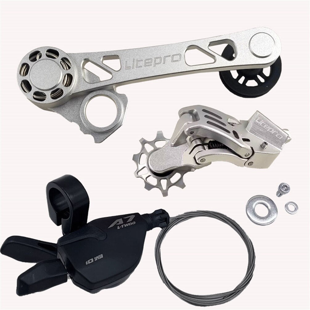 Litepro External 7Speed Chain Tensioner DIP Shifter For Brompton Bike Aluminum Alloy Rear Derailleurs Transmission
