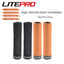 Litepro Locking Sponge Bike Grips – 22.2mm, Single-Sided Clamp, 135mm (78g/84g) – Black/Brown