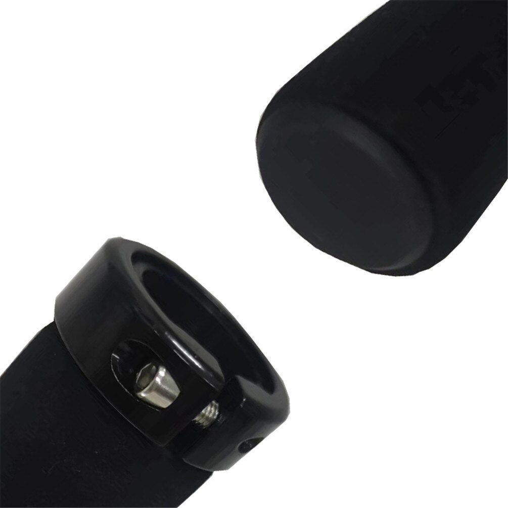 Litepro Locking Sponge Bike Grips – 22.2mm, Single-Sided Clamp, 135mm (78g/84g) – Black/Brown