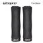 Litepro Locking Sponge Bike Grips – 22.2mm, Single-Sided Clamp, 135mm (78g/84g) – Black/Brown