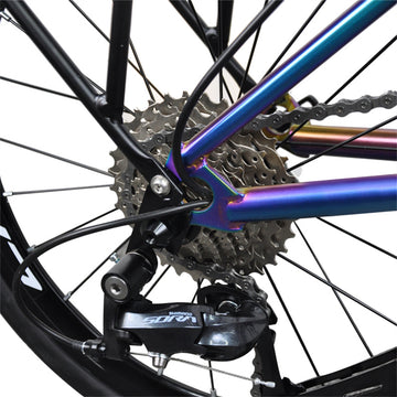 Litepro R9 16Inch External 9 Speed Trifold Folding Bicycle Straight M Handlebar Steel Frame