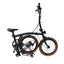 Litepro R9 16Inch External 9 Speed Trifold Folding Bicycle Straight M Handlebar Steel Frame